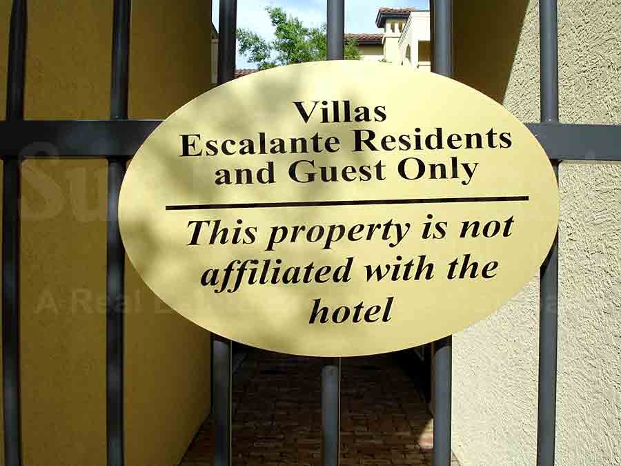 Villas Escalante Signage